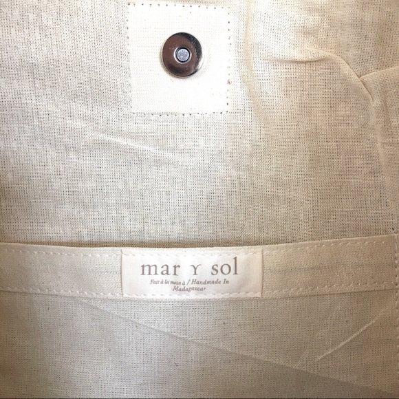 NWT Mar Y Sol Portland Shoulder Bag Natural - Picture 7 of 8